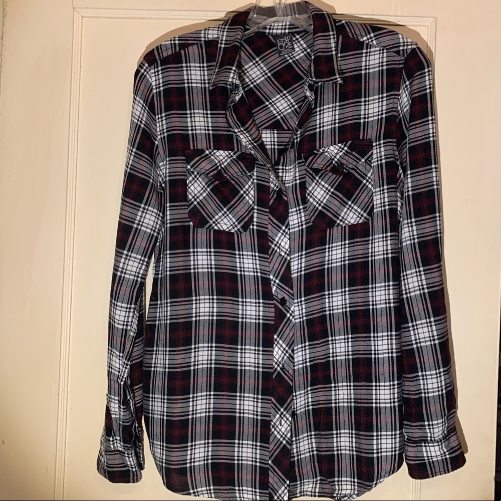 ~Empyre flannel print button up~